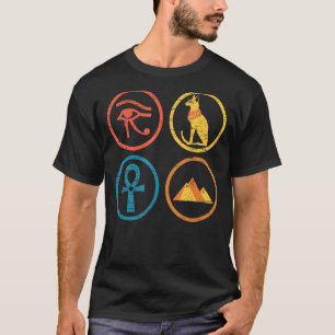 T-shirt Mythologie égyptienne Égypte Pyramide Égypte ancie