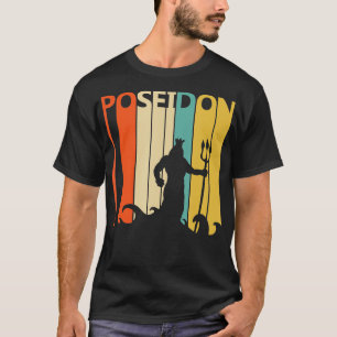 T-shirt Mythologie grecque vintage Dieu Poseidon