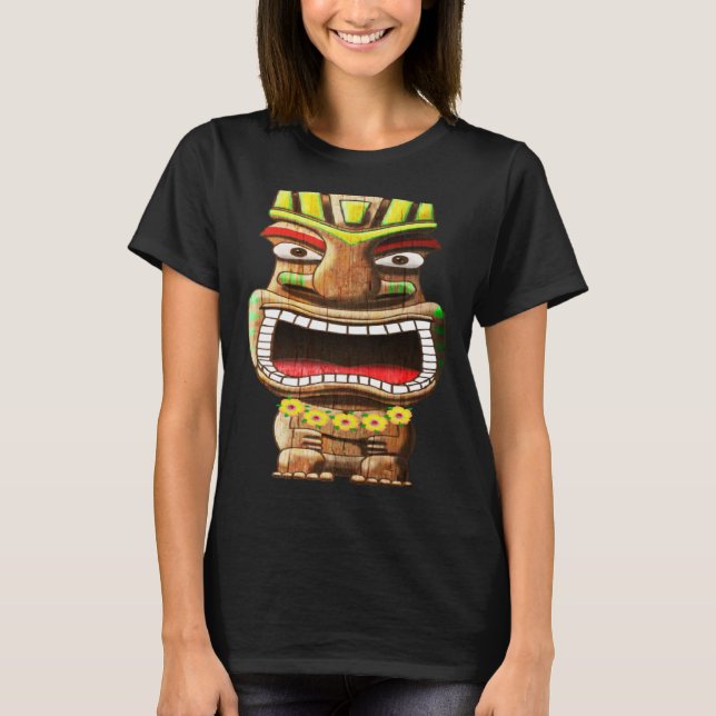 T-shirt Mythologie hawaiienne tiki totem (Devant)