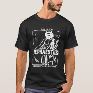 T-shirt Mythologie Hephaestus Dieu Du Feu Forgeron Et Cr