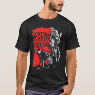 T-shirt Mythologie nordique Le sang viking nordique passe 