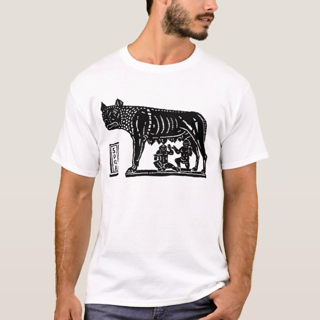 T-shirt Mythologie romaine de Romulus et de Remus (Devant)