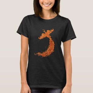 T-shirt Mythologie Voler Mythique Feu Oiseau Phoenix Distr