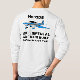 T-shirt N603DB Blue avec texte