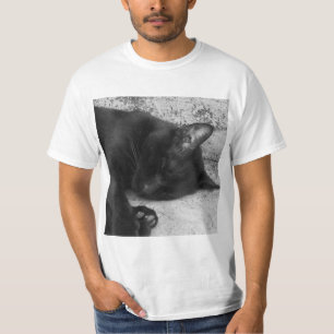 T-shirt N&B - Chat endormi