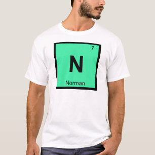 T-shirt N - Norman Oklahoma Chimie Tableau Périodique