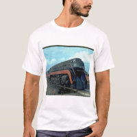 N&W 4-8-4 #611. (train ; ciel ; nuages ; voie ;)