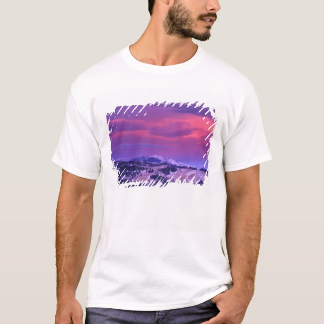 T-shirt NA, États-Unis, Wyoming, parc national de Yellowst (Devant)