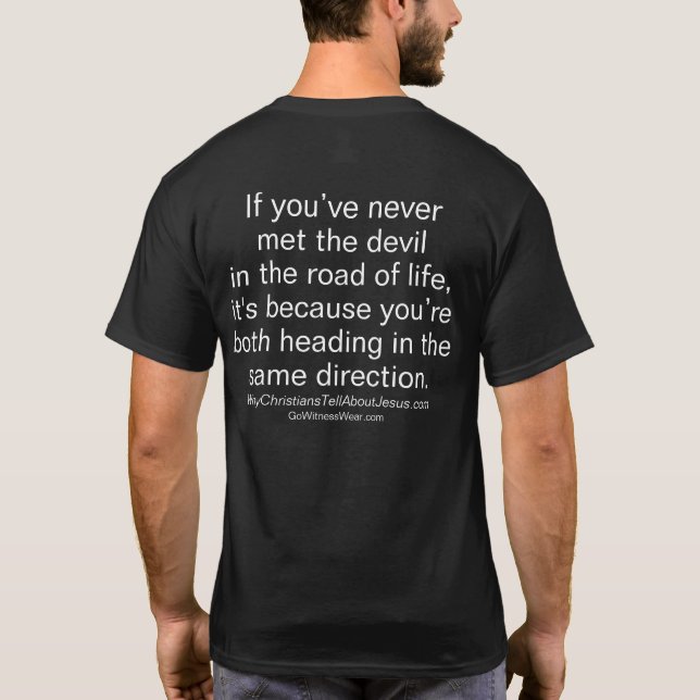 T-shirt N'a jamais rencontré le diable (Dos)