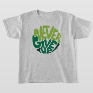 T-shirt N'abandonnez jamais - Green Positive Hand Letting