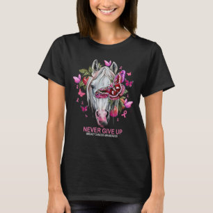 T-shirt N'abandonnez jamais le cheval de sensibilisation a