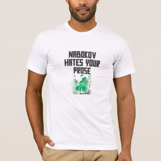 T-shirt NABOKOV DÉTESTE VOTRE PROSE (les lettres noires)