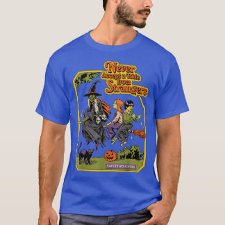 T-shirt N'Acceptez Jamais Un Voyage D'Étrangers Drôle Illu
