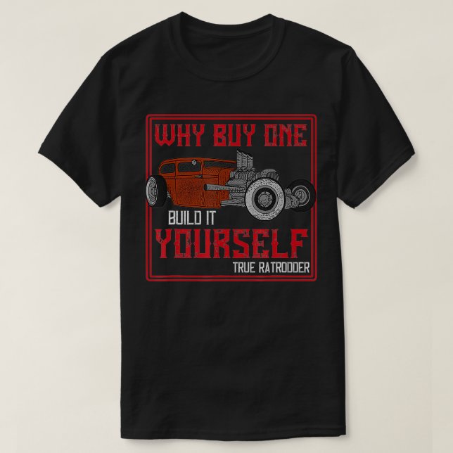 T-shirt N'achetez pas il construire le bâton de rat (Design devant)