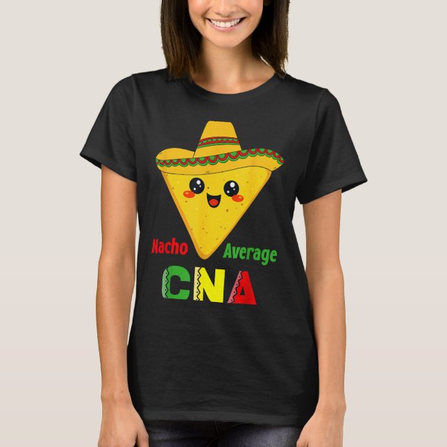 T-shirt Nacho Moyen Cna Drôle Infirmerie Nacho Mexicain (Devant)