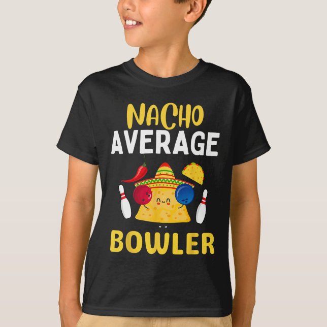T-shirt Nacho Moyenne Bowler Cinco De Mayo Bowling Mexicai (Devant)
