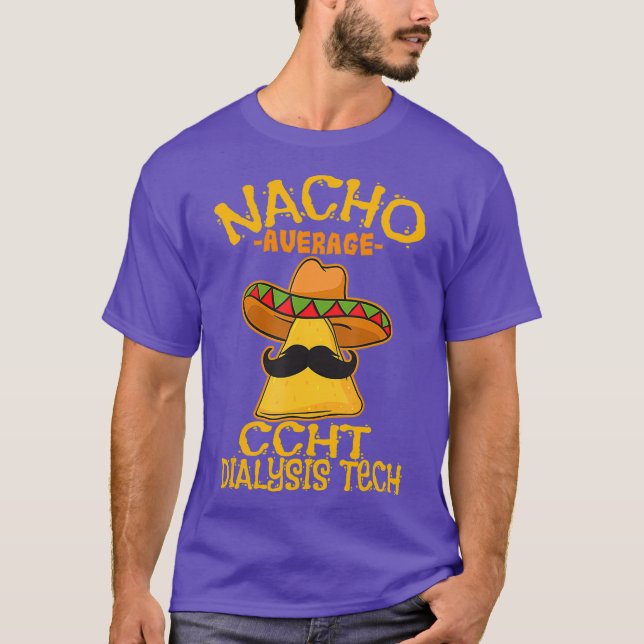 T-shirt Nacho Moyenne CCHT Dialyse Tech Hémodialyse de (Devant)