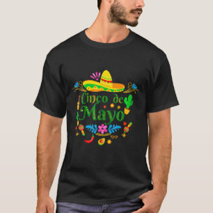 T-shirt Nacho Moyenne Grandson Cute Cinco De Mayo Mexo