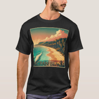 T-shirt Nacpan Beach Retro 70s Grunge Volcano friends