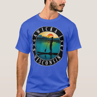 T-shirt Nagawicka Lake Wisconsin Paddleboard