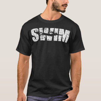 T-shirt Nage avec un look en détresse