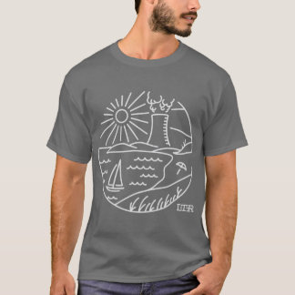T-shirt Nage dans l'industrie surdimensionné