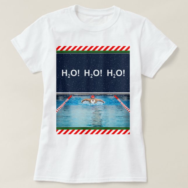T-shirt Nage Noël de nage (Design devant)