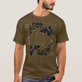 T-shirt Nage Vintage Linocut
