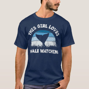 T-shirt nageoire arrière de la baleine noire