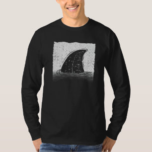 T-shirt Nageoire De Requin Cool Pour Hommes Femmes Requin 