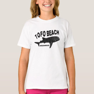 T-shirt Nager avec des requins baleines - Plage de Tofo Mo