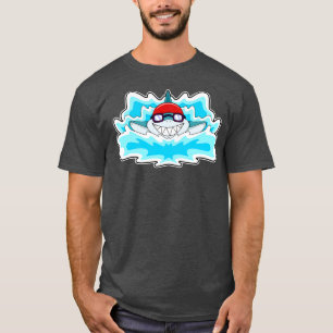 T-shirt nager avec lunettes de natation