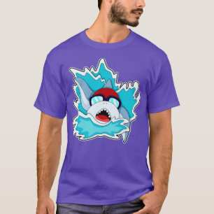 T-shirt nager avec lunettes de natation 1