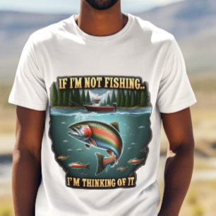 T-shirt Nager de poisson majestueux passer un bateau de pê