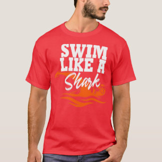 T-shirt Nagez comme un requin