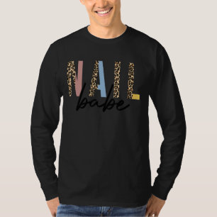 T-shirt Nail Babe Leopard Artiste Nail Technicien