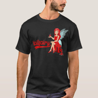 T-shirt Nail Tech Fairy Cosmetics Nail Technicien Manicuri