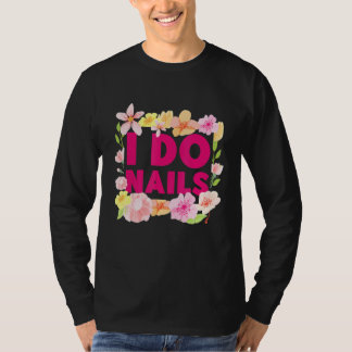 T-shirt Nail Tech Travail Uniforme Nail Polonais 3