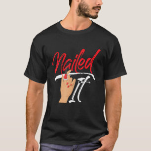T-shirt Nail Tech Travail Uniforme Nail Polonais 6