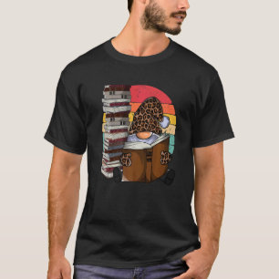T-shirt Nain de jardin léopard lisant des livres Crépuscul