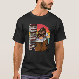 T-shirt Nain de jardin léopard lisant des livres Crépuscul