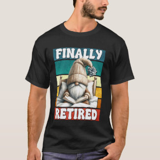 T-shirt Nain de la retraite du livre aime lire enfin à la 
