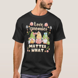T-shirt nains de jardin avec fleurs concepteurs de petits