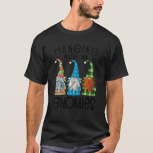 T-shirt Nains de jardin en pyjama de Noël suspendus avec m