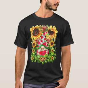 T-shirt Nains de jardin mignons pour femmes Pastèque uniqu