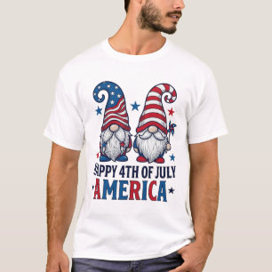 T-shirt Nains Patriotiques Bonne Fête du 4 Juillet America