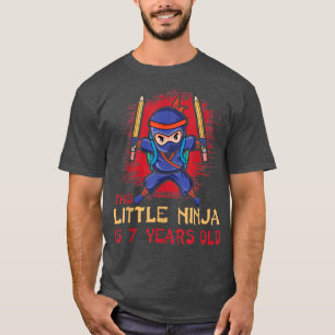 T-shirt Naissance Âge 7 Ans Samouraï Japon Japonais 
