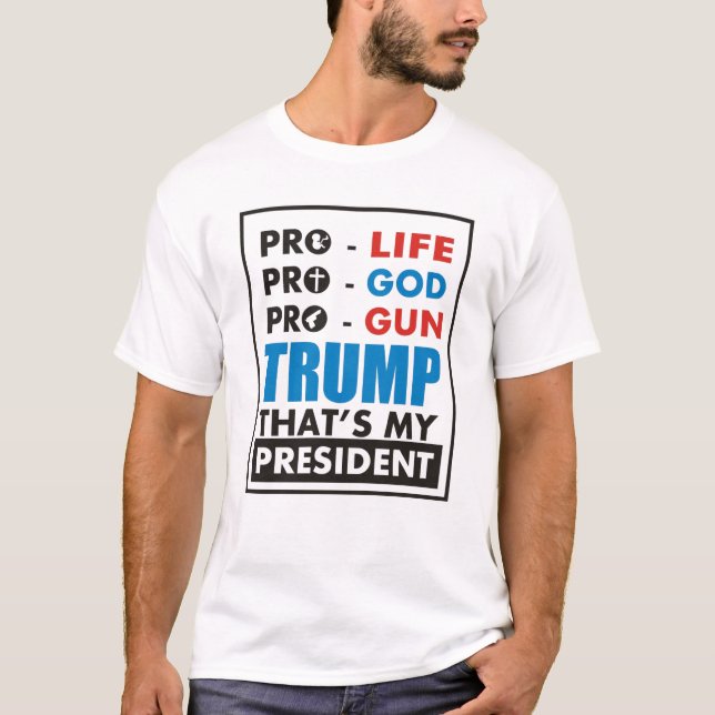 T-shirt Naissance Anti-avortement de Trump Fetus (Devant)