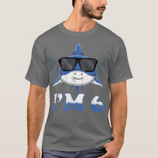 T-shirt Naissance d'animal marin Âgé de 6 ans mignonne Kaw