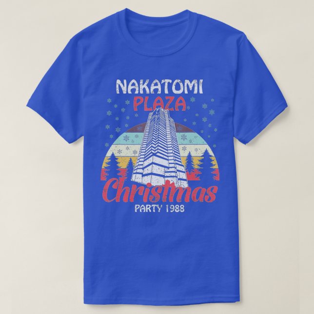 T-shirt Nakatomi Plaza Christmas Party 1988 Funny Xmas Vin (Design devant)